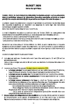 Note de synthèse du budget 2026